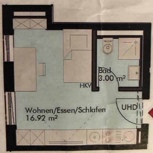 1-Zimmer-Wohnung in Regensburg zu vermieten, 93059 Regensburg