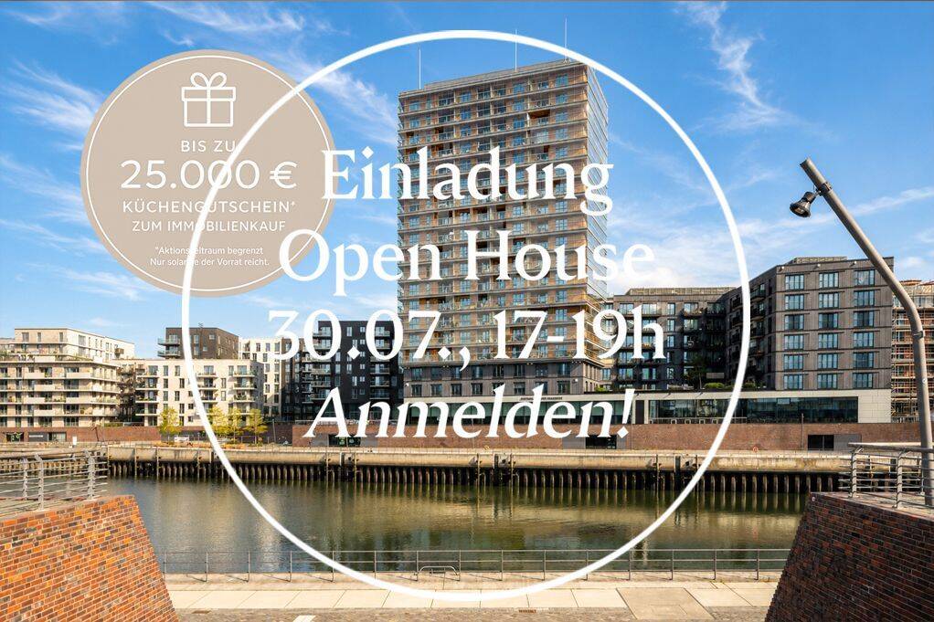 OPEN HOUSE AM 30.07.* VORTEIL SICHERN* Exklusivität mit Aussicht – Roots HafenCity, 20457 Hamburg (Mitte)