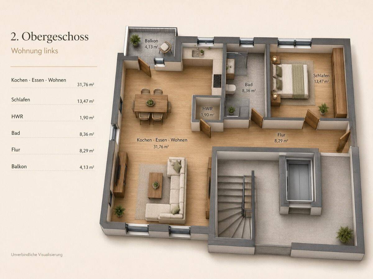 Neubau-Erstbezug: 2-Zimmer-Wohnung mit Balkon und 67,66 m², 49661 Cloppenburg