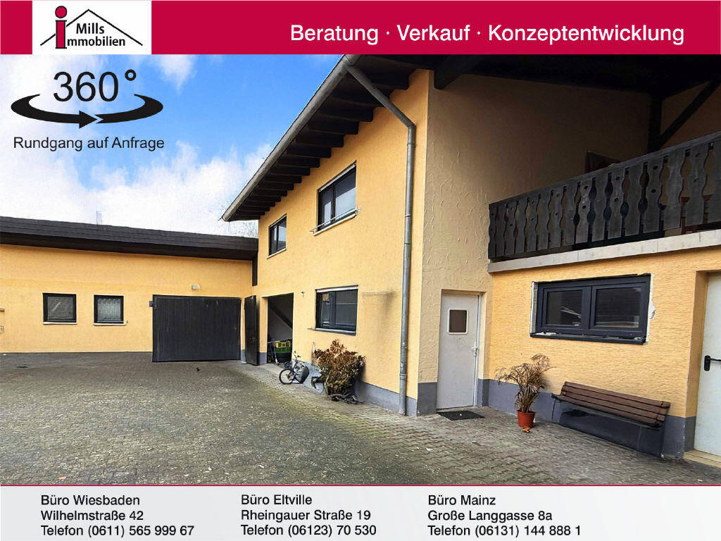 Partenheim: Großzügige Hofreite mit vielen Nutzungsmöglichkeiten und großem Garten, 55288 Partenheim