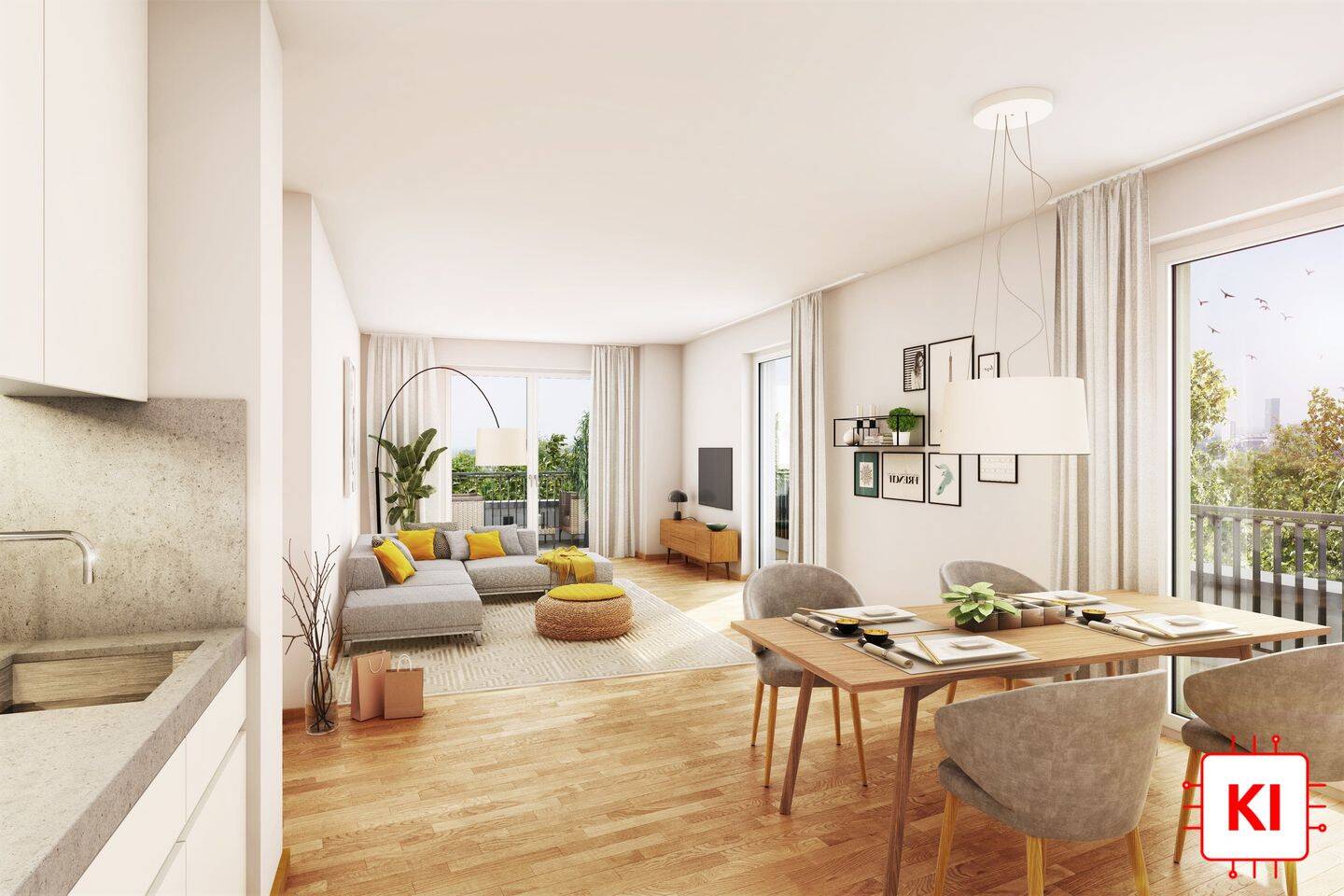 Charmante 2,5-Zimmer-Wohnung mit Ostbalkon direkt am Naturschutzgebiet!, 80937 München (Milbertshofen-Am Hart)