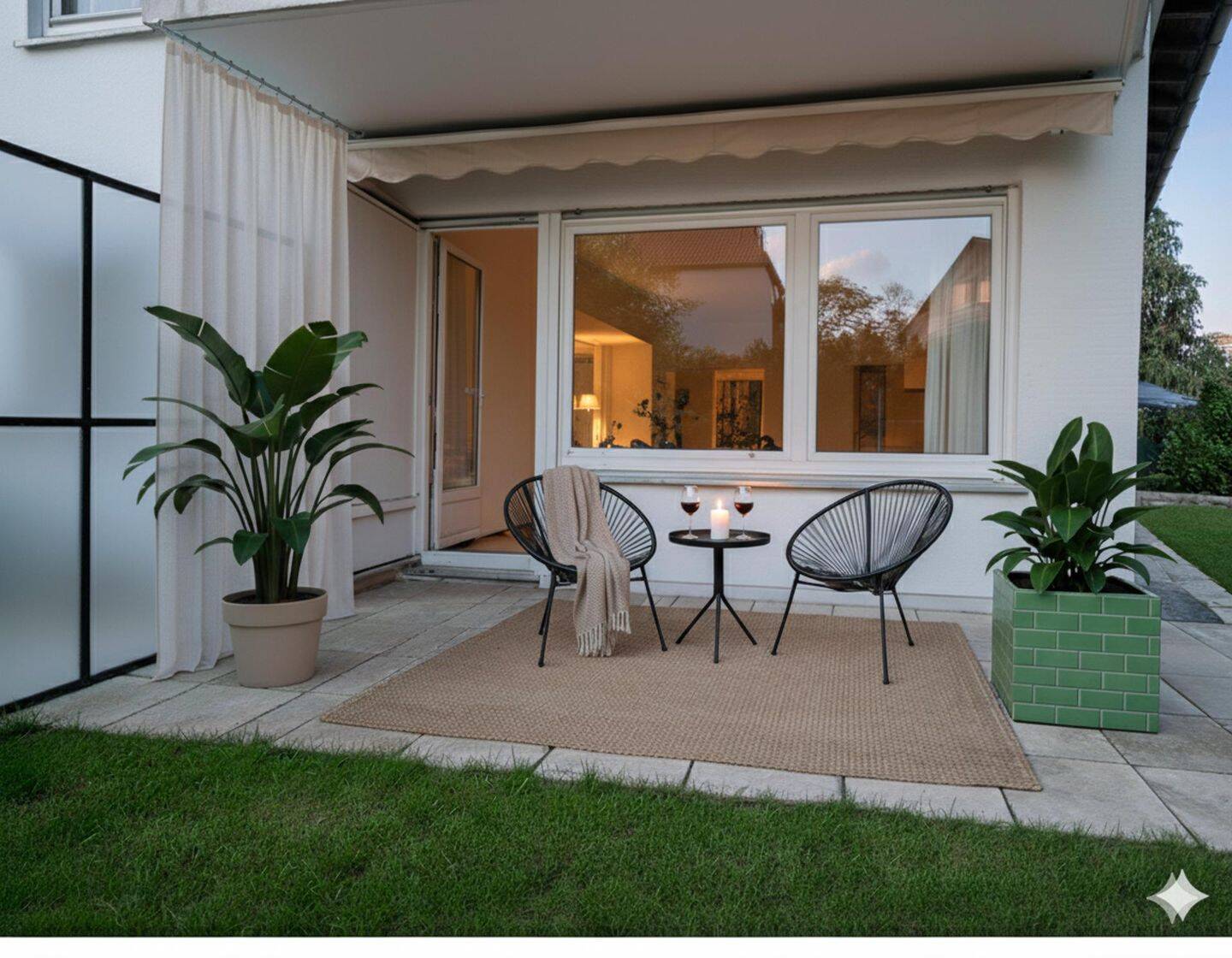 Sundowner auf der eigenen Terrasse – 2-Zimmerwohnung mit großzügigem Hobbyraum