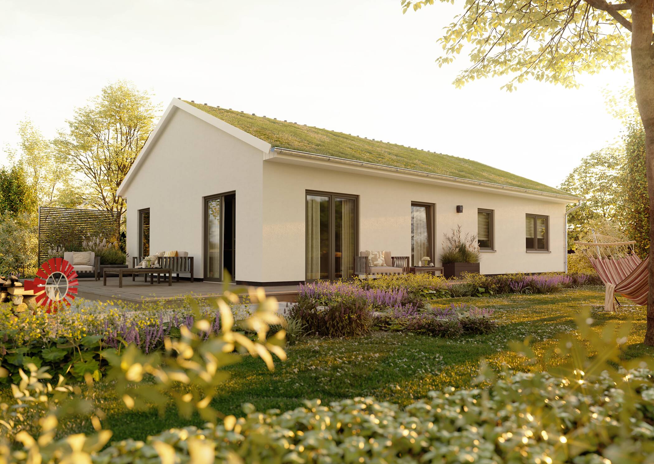 Der Bungalow mit Gründach im Neubaugebiet Helpup., 33813 Oerlinghausen