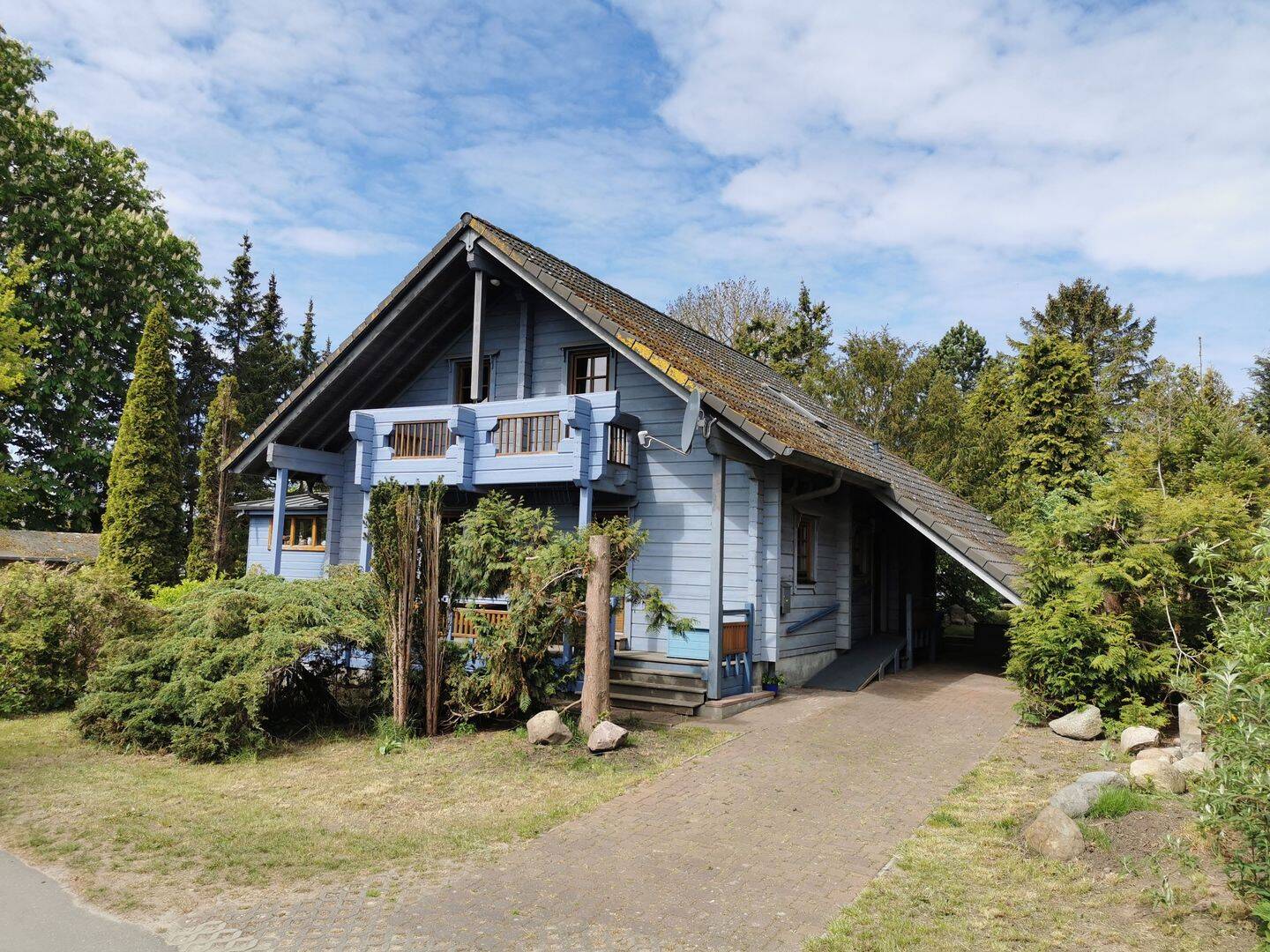 Ruheoase – Finnisches Blockhaus mit Saunahaus und Garten, 18569 Trent
