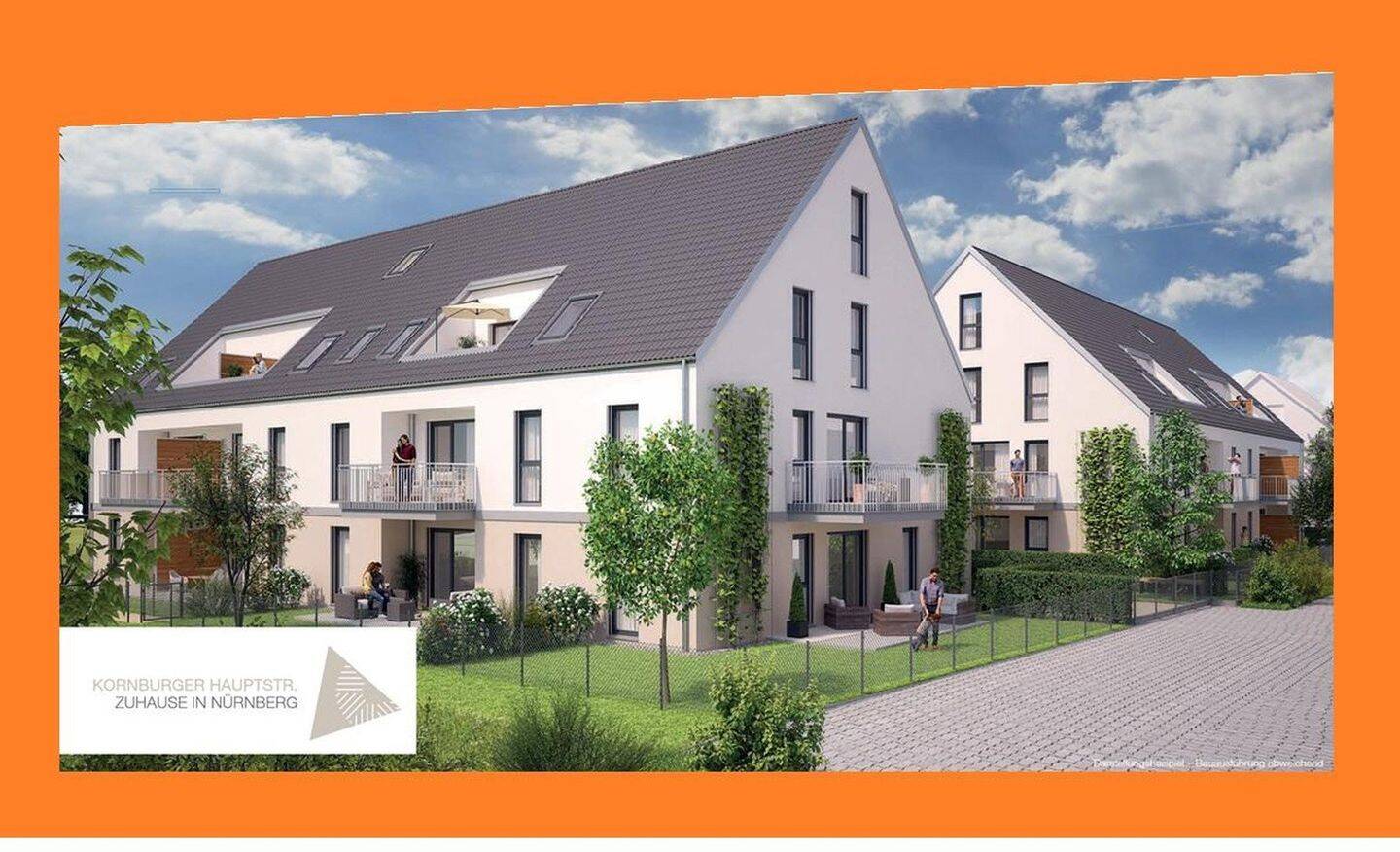 ERSTBEZUG NEUBAU 2 Zimmer Galerie Wohnung in Nürnberg mit Balkon / Fussbodenheizung / Duplexgarage, 90455 Nürnberg