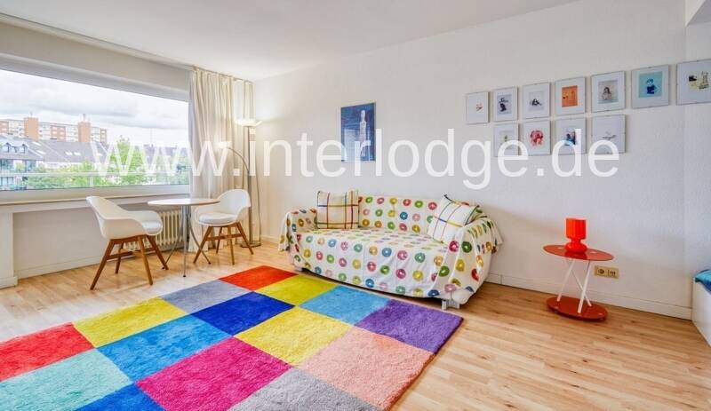 INTERLODGE Düsseldorf: Schickes, komplett möbliertes und geräumiges Apartment mit Balkon., 40239 Düsseldorf (Düsseltal Mörsenbroich)