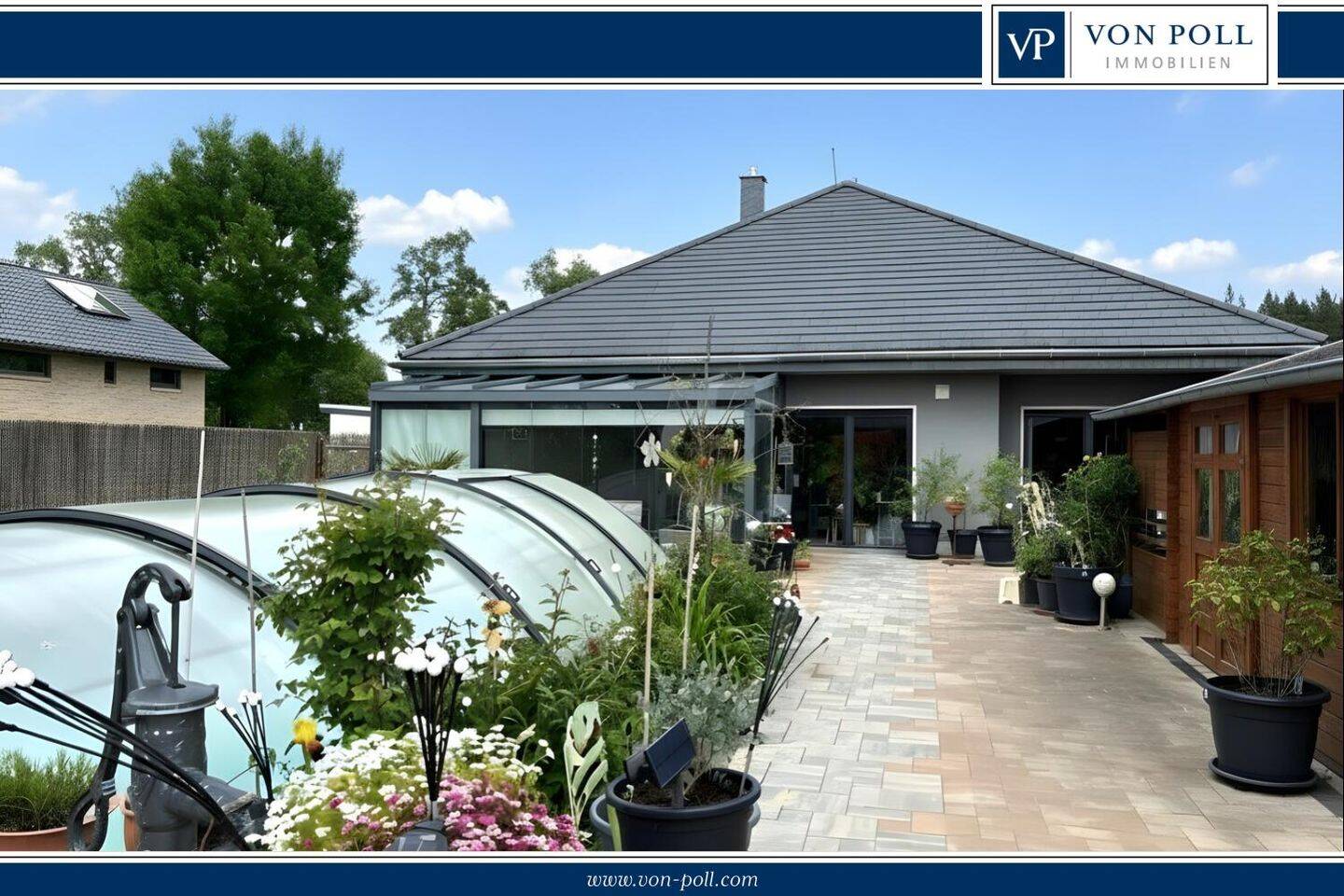 Nachhaltig, Komfortabel, Zukunftssicher – Energieeffizienter Bungalow 2017, Pool, großes Grundstück, 16348 Wandlitz