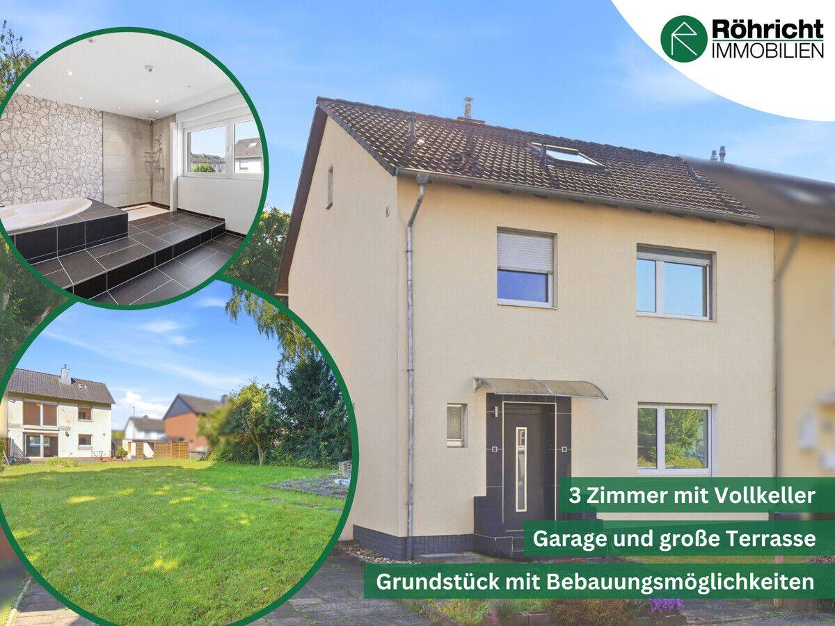 Platz für Ihre Ideen: Doppelhaushälfte mit Garage und großem Grundstück in Köln-Flittard, 51061 Köln (Mülheim Dünnwald Flittard Höhenhaus Stammheim)