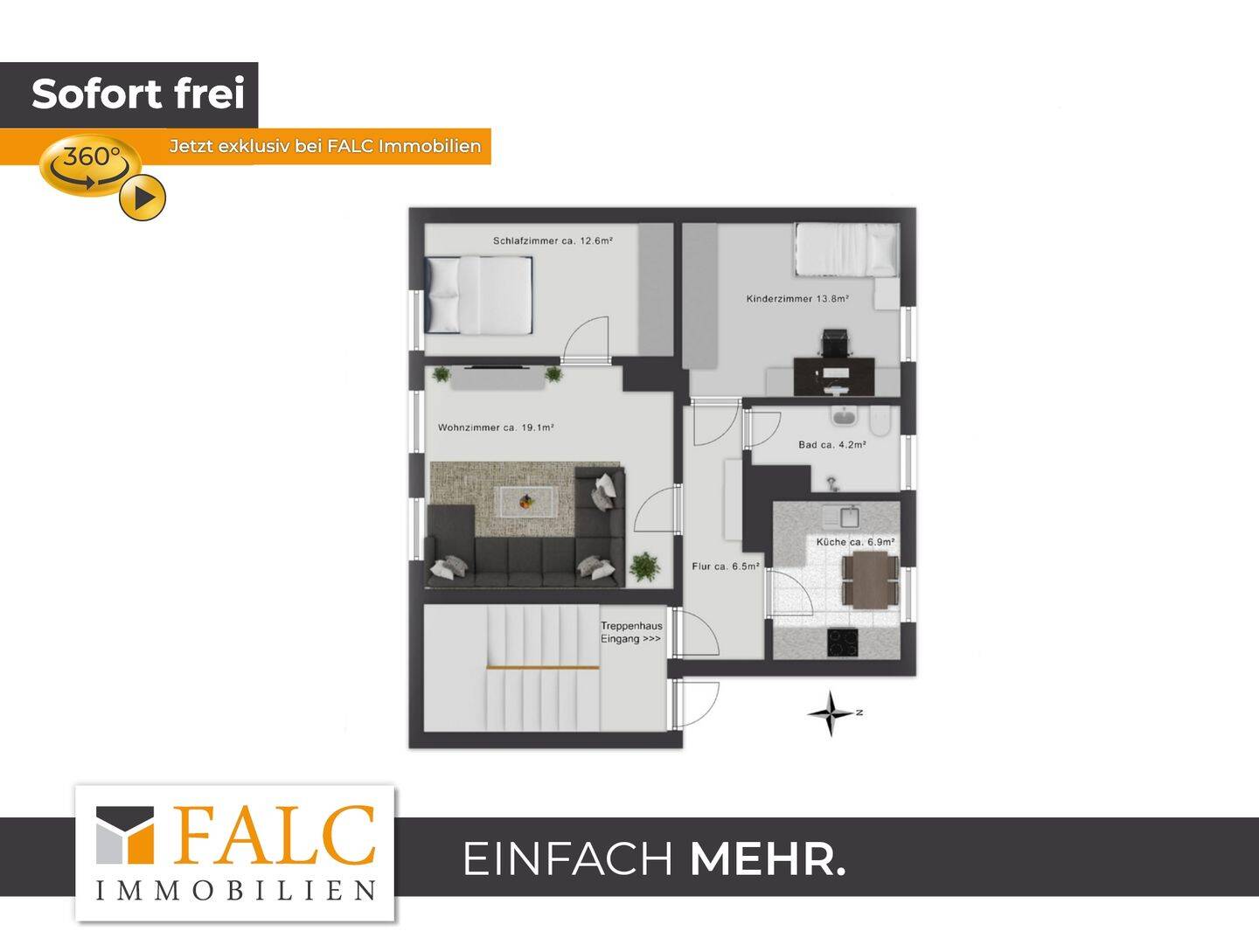 Exklusives Zuhause zum Wohlfühlen – attraktive 3-Zimmer-Eigentumswohnung mit Garage in Apolda, 99510 Apolda