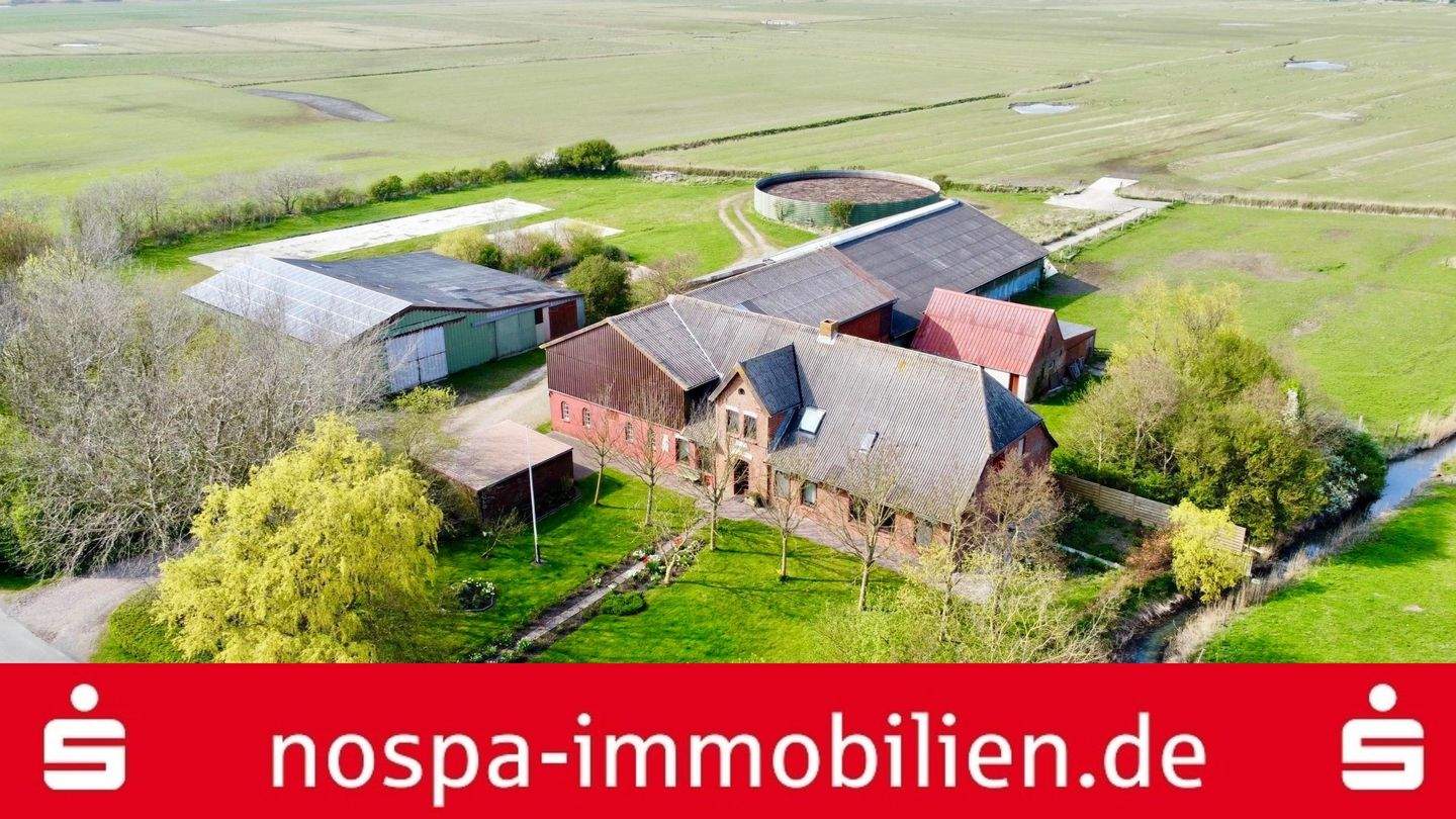 Ehemaliger landwirtschaftlicher Betrieb mit ca. 1,27 ha Grünland auf der Nordseeinsel Pellworm, 25849 Pellworm