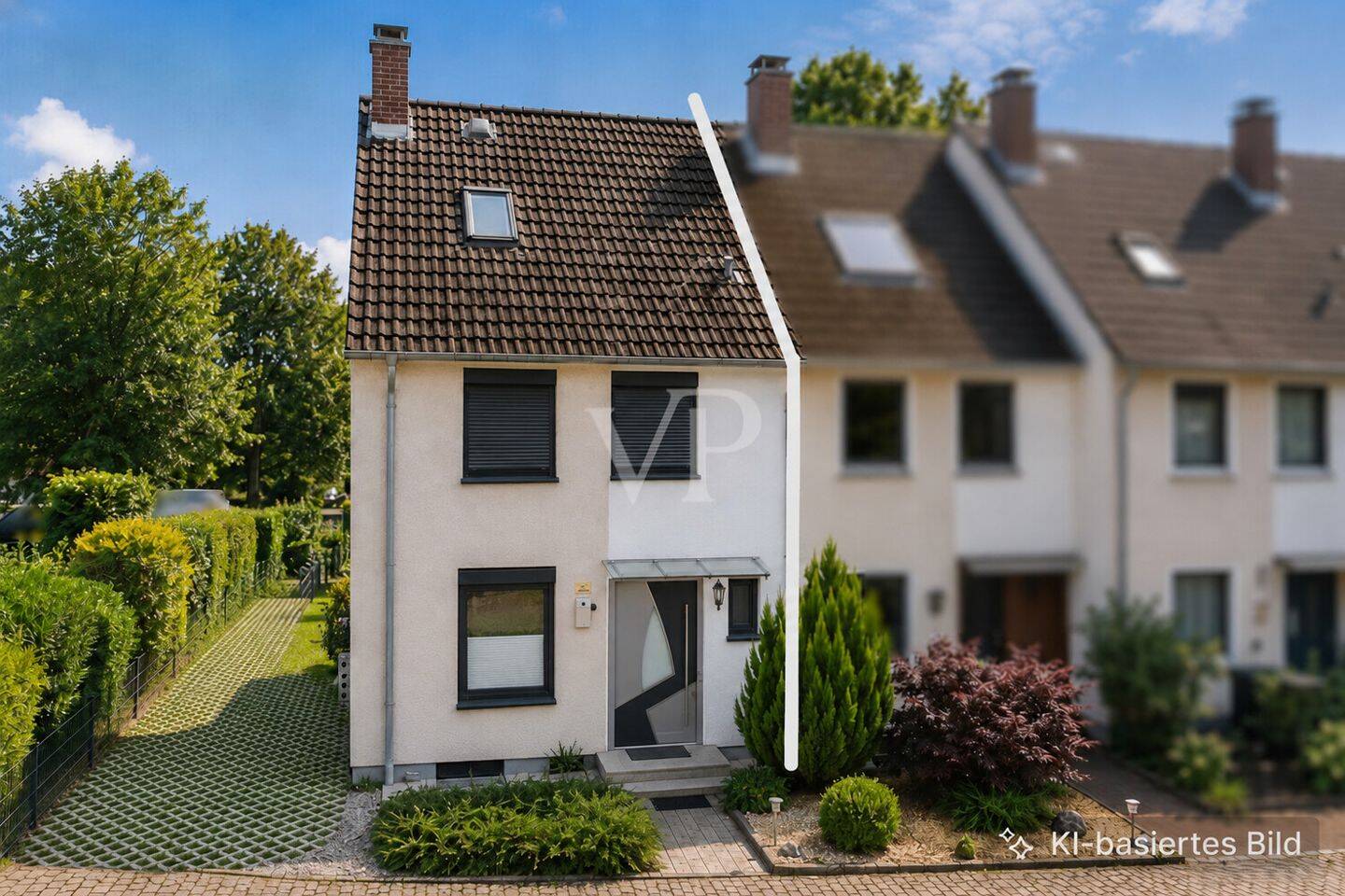 Reihenendhaus mit Gartenruhe und Licht bis unters Dach, 29229 Celle