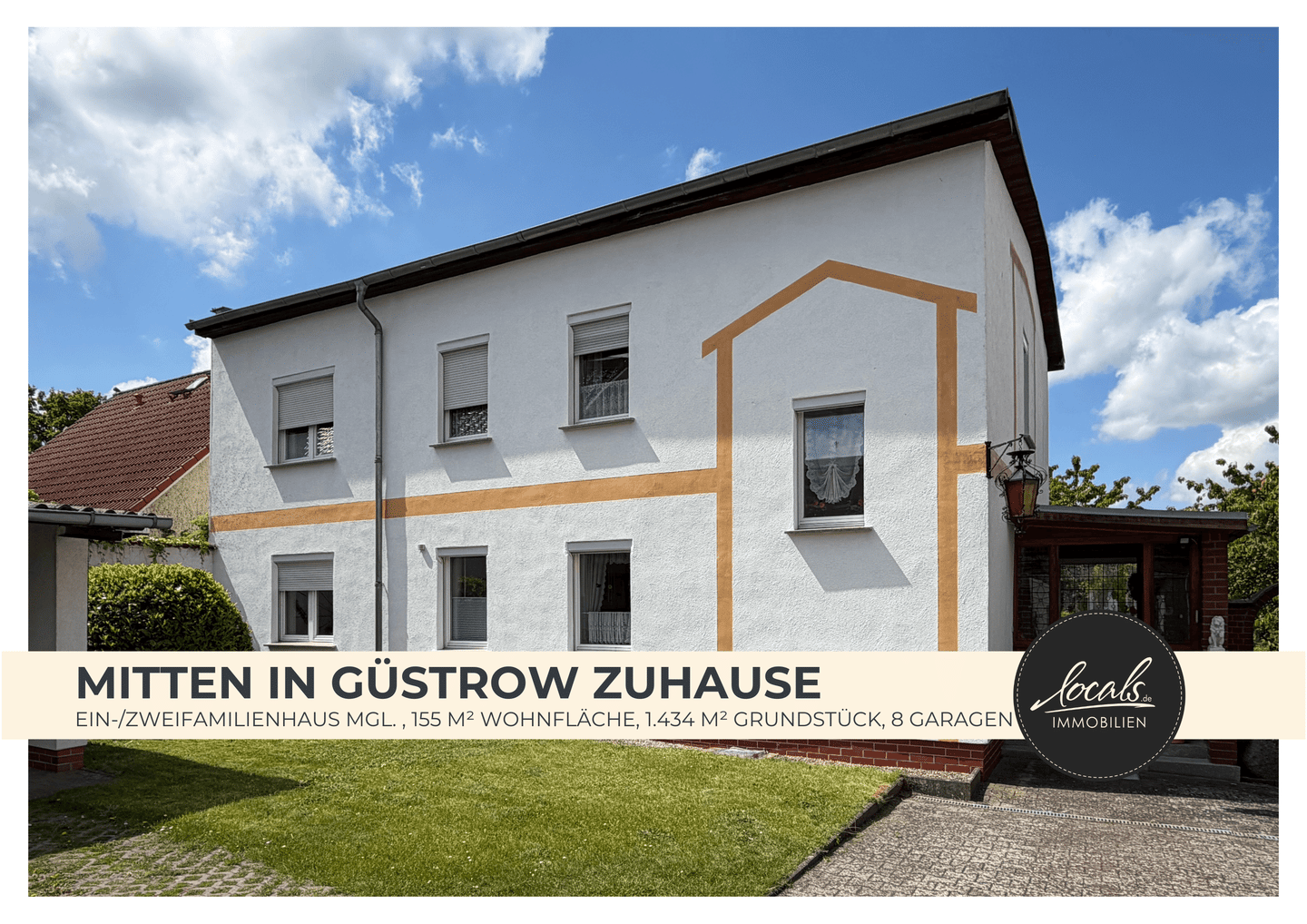 Wo großzügiges Wohnen auf kurze Wege trifft – mit 8 Garagen und viel Platz für Ihre Zukunft, 18273 Güstrow