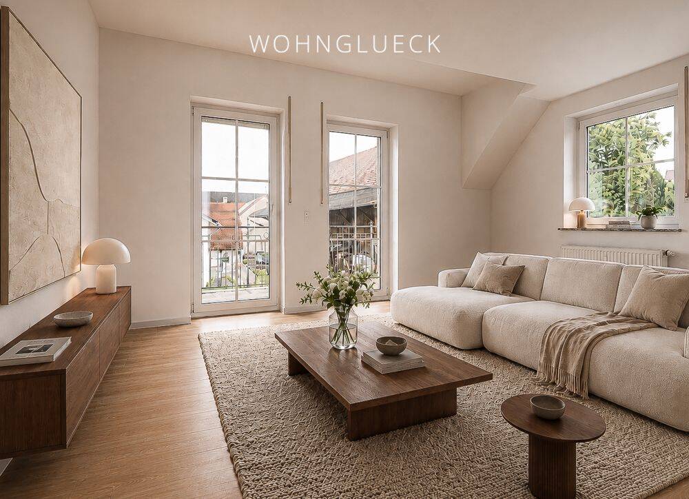 HELLE 4- ZIMMER MAISONETTEWOHNUNG MIT GARTEN & BALKON IN ZUSMARSHAUSEN, 86441 Zusmarshausen