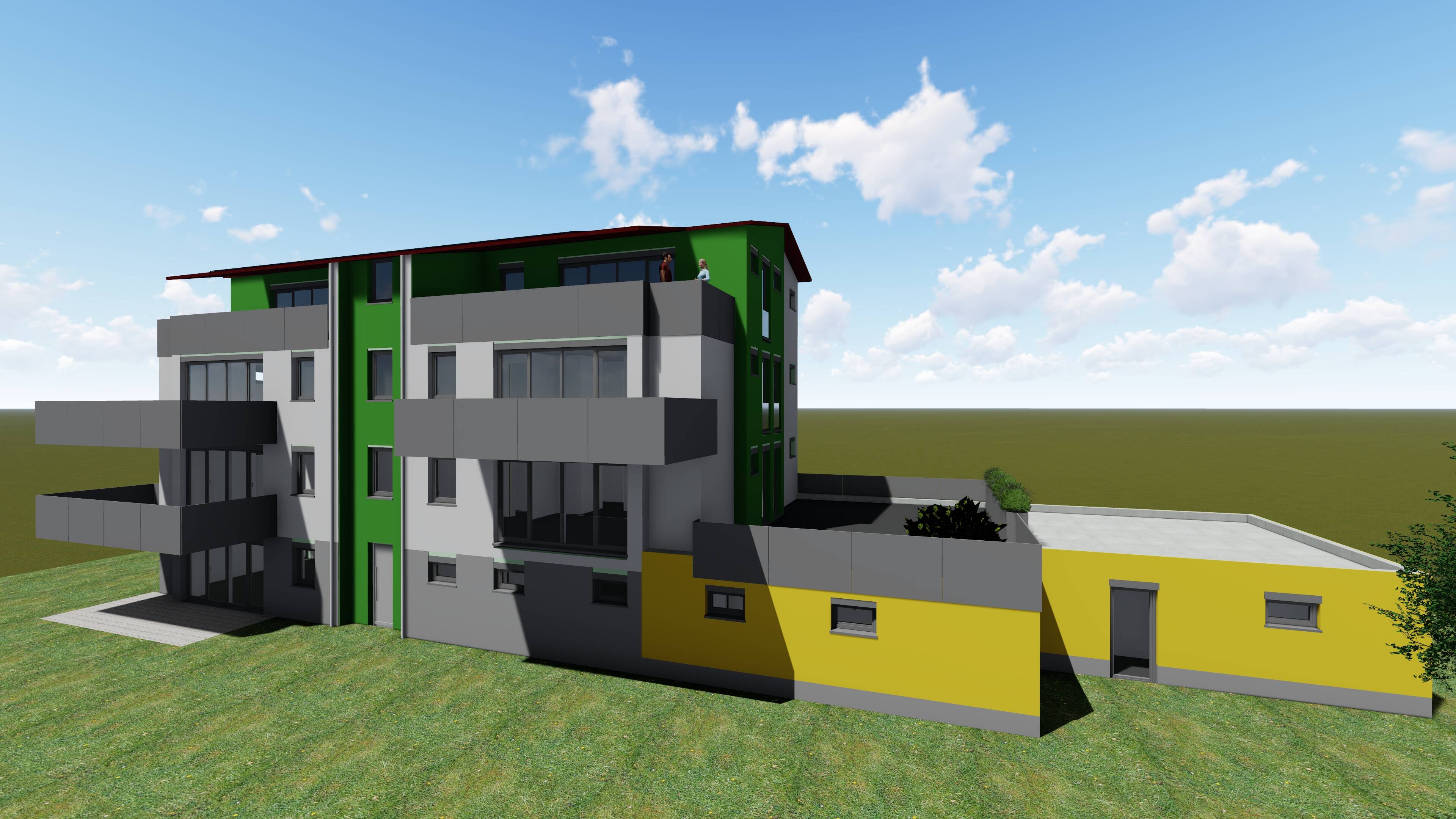 besser wohnen: stadtnah und doch im Grünen: Wohnung für SONNENVERWÖHNTE mit riesiger Terrasse, 72175 Dornhan