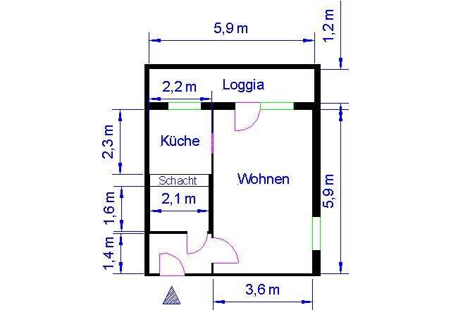 Seniorengerechtes Wohnen – 1 Raum in Olvenstedt, 39130 Magdeburg (Alt Olvenstedt Großer Silberberg Neu Olvenstedt)