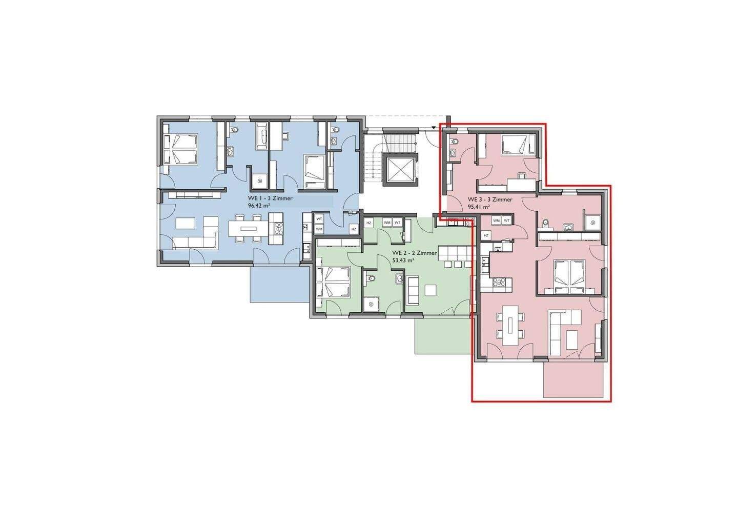 Exklusiver Neubau: 3-Zimmer-Wohnung in Kirchlengern, 32278 Kirchlengern