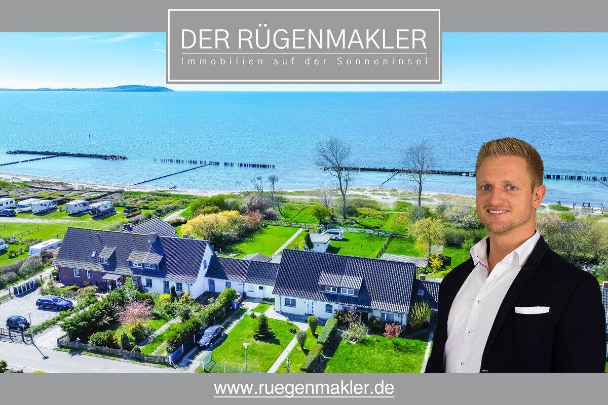 Direkte Strandlage, Ostseeblick u. ca. 43.450 € Mietumsatz! Ferienhaus u. Bungalow in Dranske Rügen, 18556 Dranske