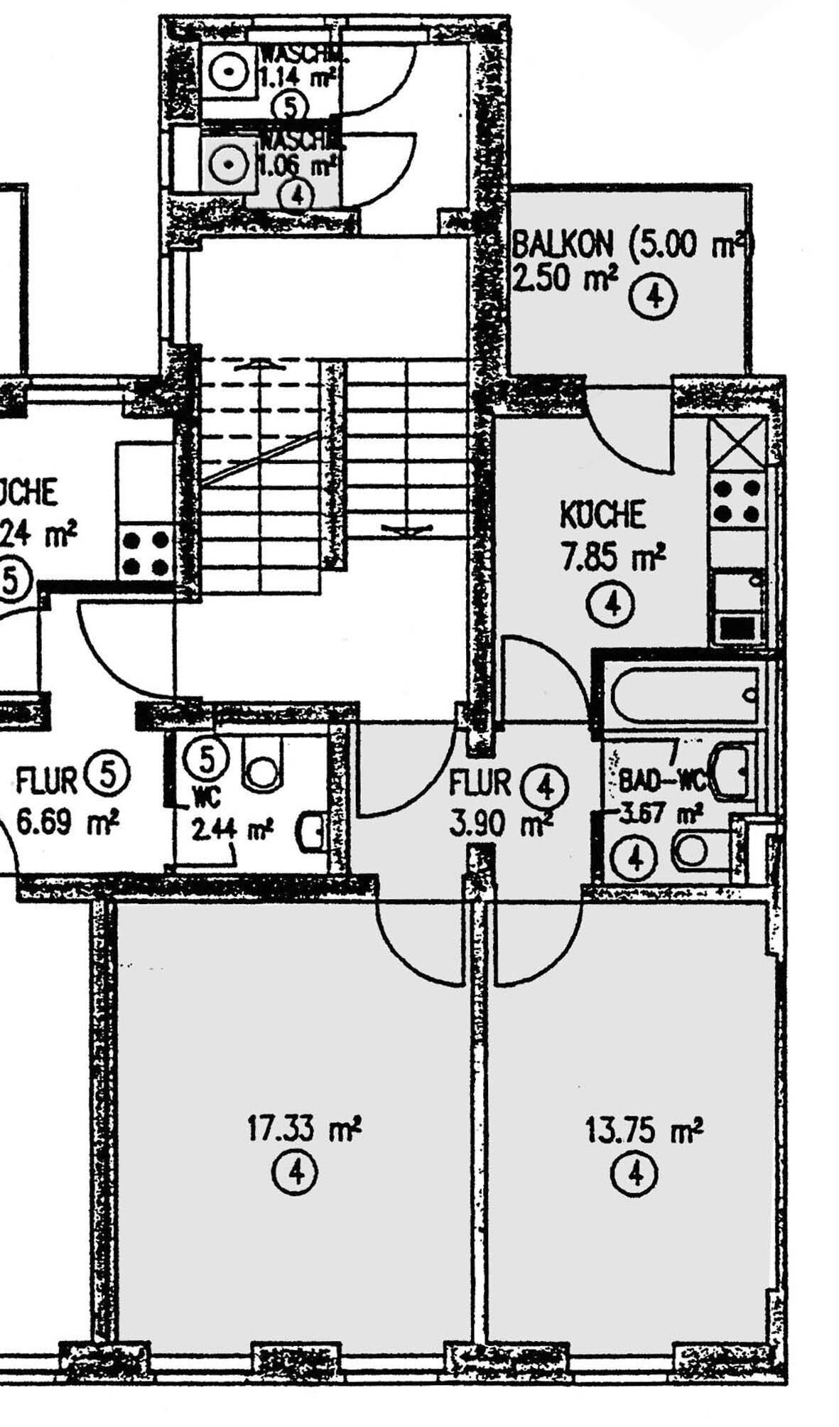 zentrumsnahe 3-Raum-Wohnung zu verkaufen, 8056 Zwickau