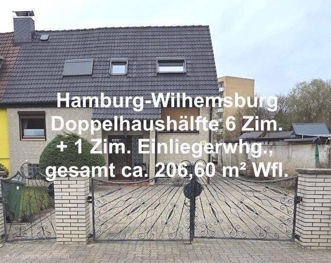 HH-Wilhelmsburg: Doppelhaushälfte mit Einliegerwohnung, 21109 Hamburg (Veddel Wilhelmsburg)