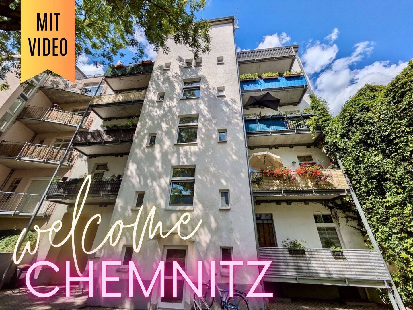 ++ 98,81 m² Wohngefühl: renovierte 3-Raum Wohnung mit Balkon, auf Wunsch Küche, Stellplatz ++, 9130 Chemnitz (Hilbersdorf Sonnenberg Yorckgebiet Zentrum)