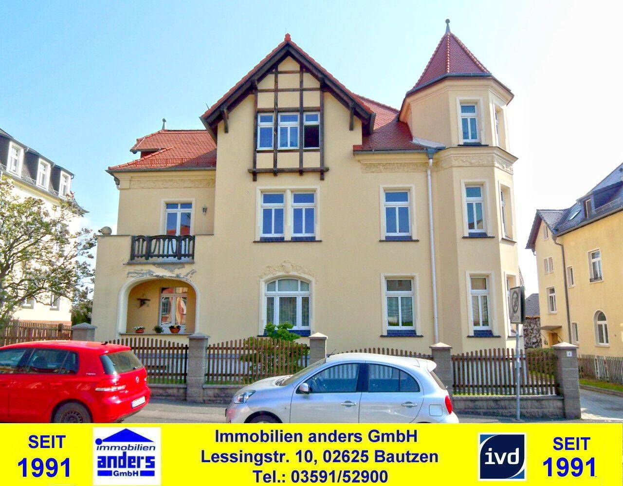 Moderne 2-Raum-Wohnung mit Erker – Pkw-Stellplatz – gem. Wiesengrundstück in Bautzen, 2625 Bautzen