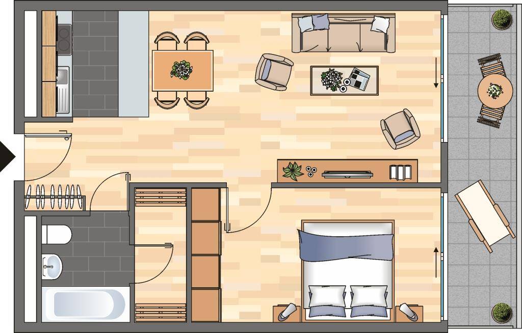 Demnächst frei! 2-Zimmer-Wohnung in Ludwigshafen am Rhein, 67061 Ludwigshafen am Rhein (Mitte Süd)