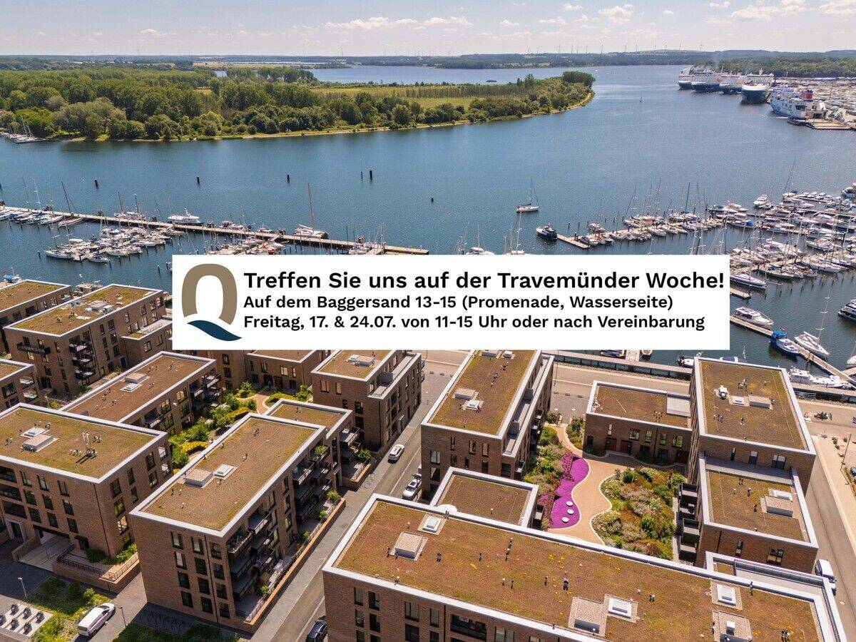 Erstbezug; Großzügige Neubauwohnung mit Blick auf die Trave, 23570 Lübeck (Travemünde)