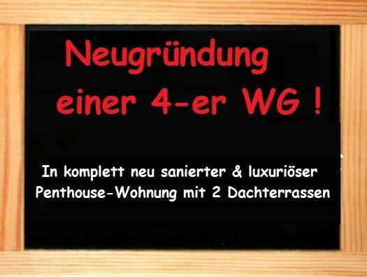 Neugründung einer 4-er WG in neu sanierter & luxuriöser Penthouse-Wohnung mit 2 Dachterrassen !, 79115 Freiburg im Breisgau