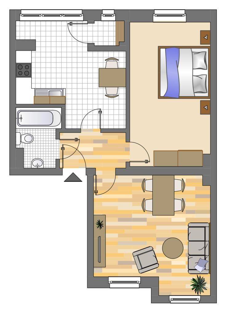 2-Zimmer-Wohnung in Herne Sodingen bezugsfertig, 44627 Herne (Börnig Gysenberg Herne-Mitte Holthausen Sodingen)