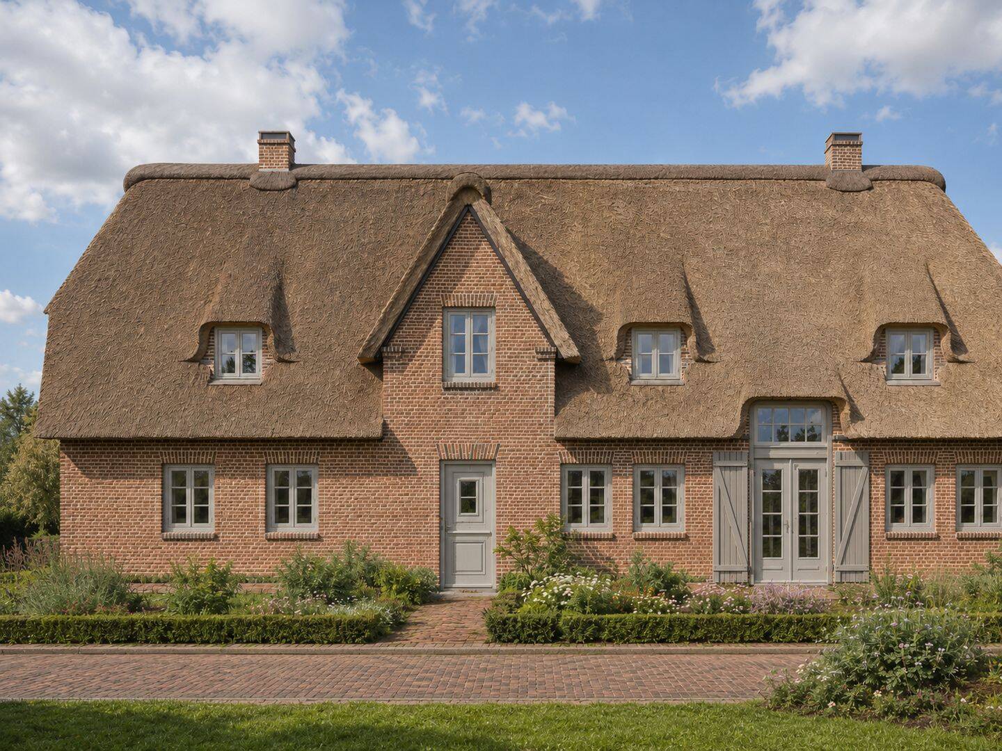 Projektiert: Neubauhausteil unter Reet in ruhiger Lage von Wyk-Boldixum, 25938 Wyk auf Föhr