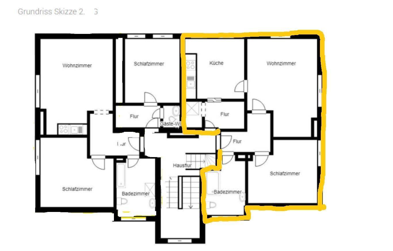 2,5-Zimmer-3.OG-Wohnung in Hagen, 58135 Hagen (Haspe)