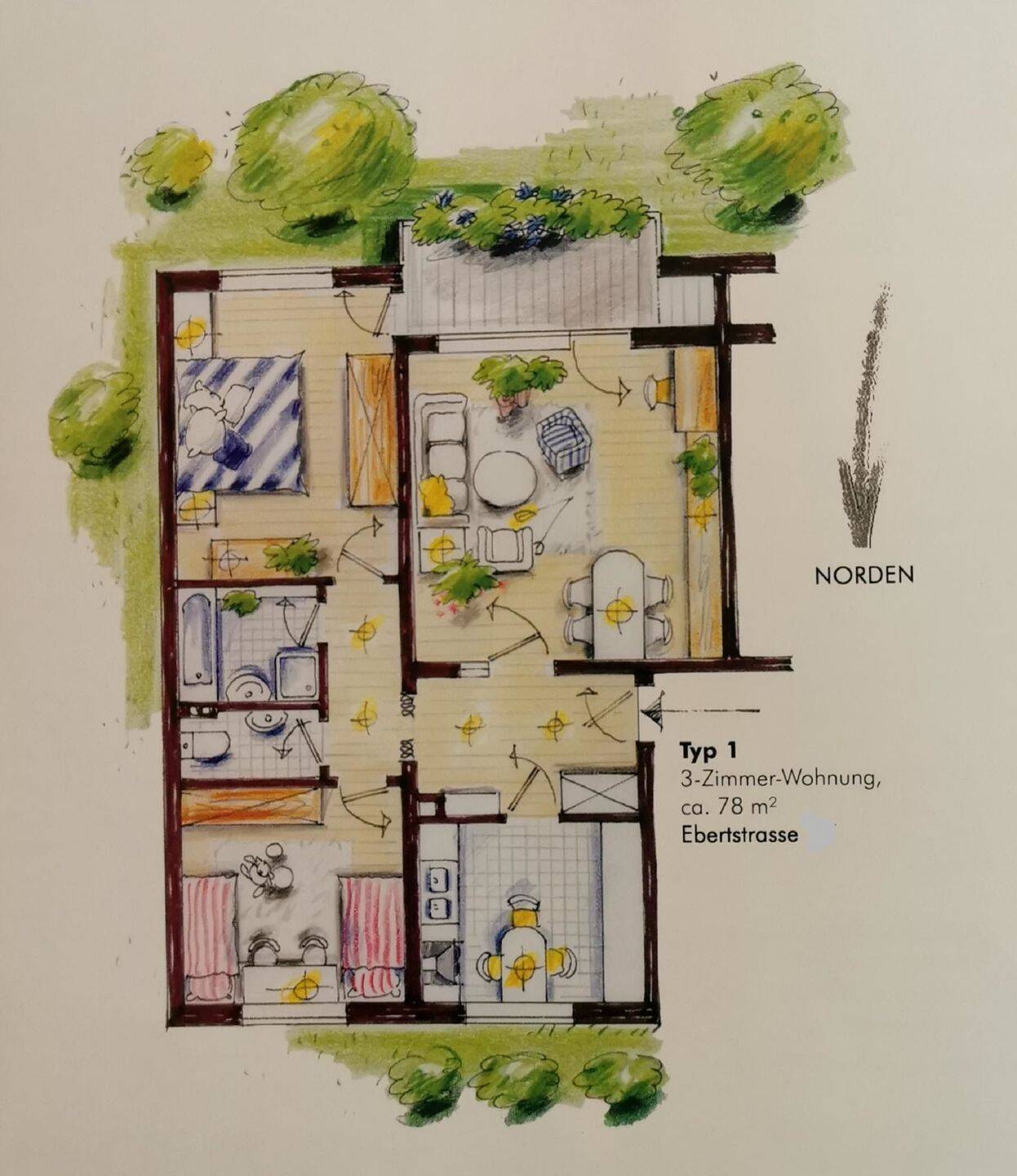 3-Zimmer-Whg. in optimaler Lage, 76135 Karlsruhe (Beiertheim-Bulach Oberreut Südweststadt Weststadt)