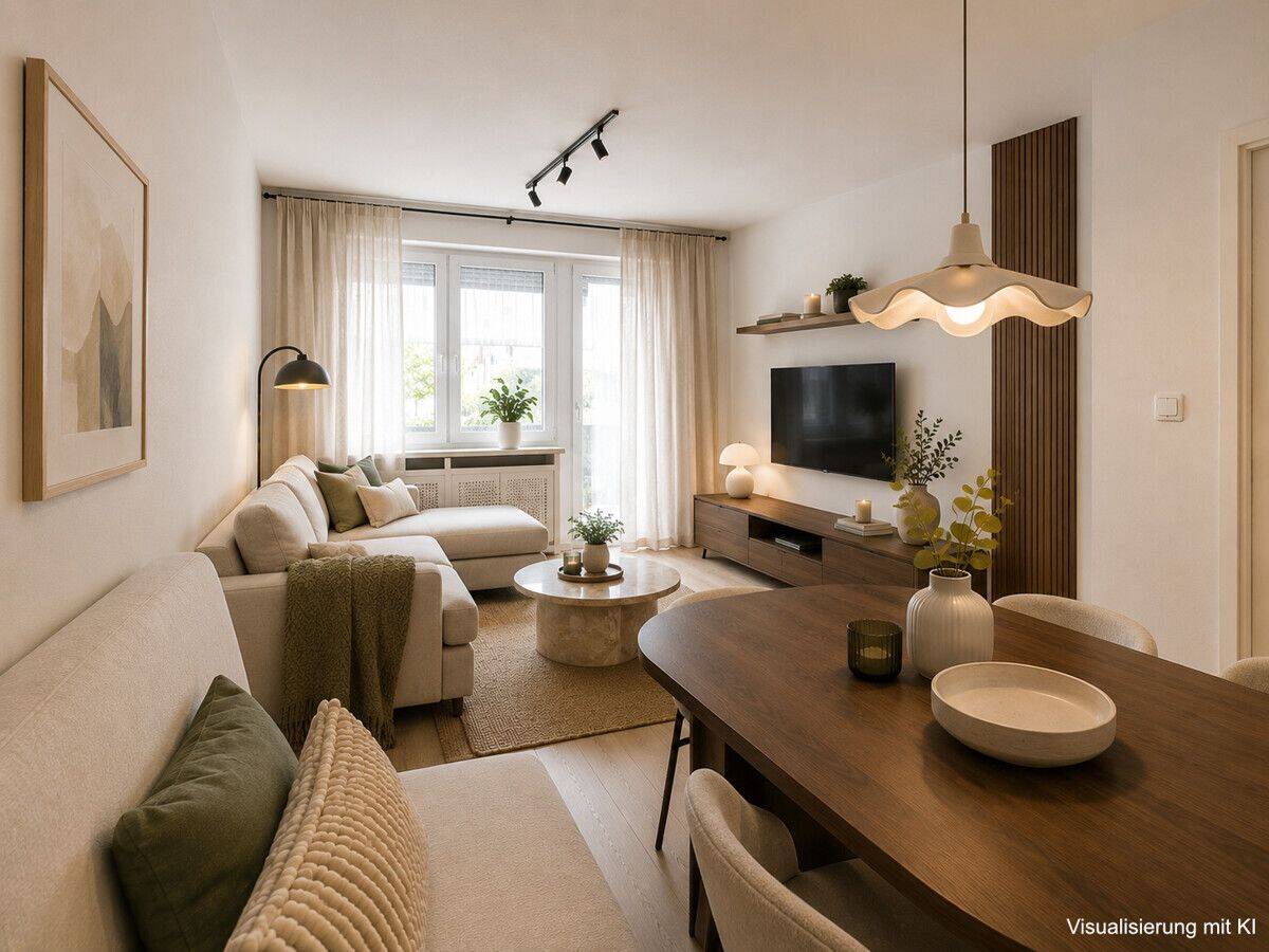 Lichtdurchflutete 2-Zimmer-Wohnung mit Südbalkon, 85540 Haar (Trudering-Riem)