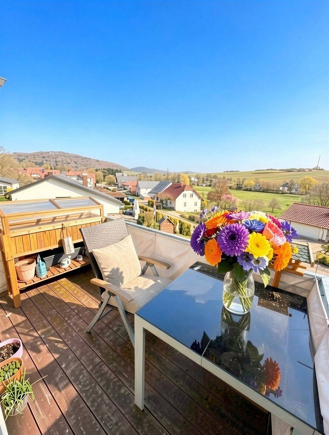Idyllische Lage 3-Zimmer im ruhigen & gepflegten 2-Familienhaus mit Balkon & Fernblick, 34311 Naumburg