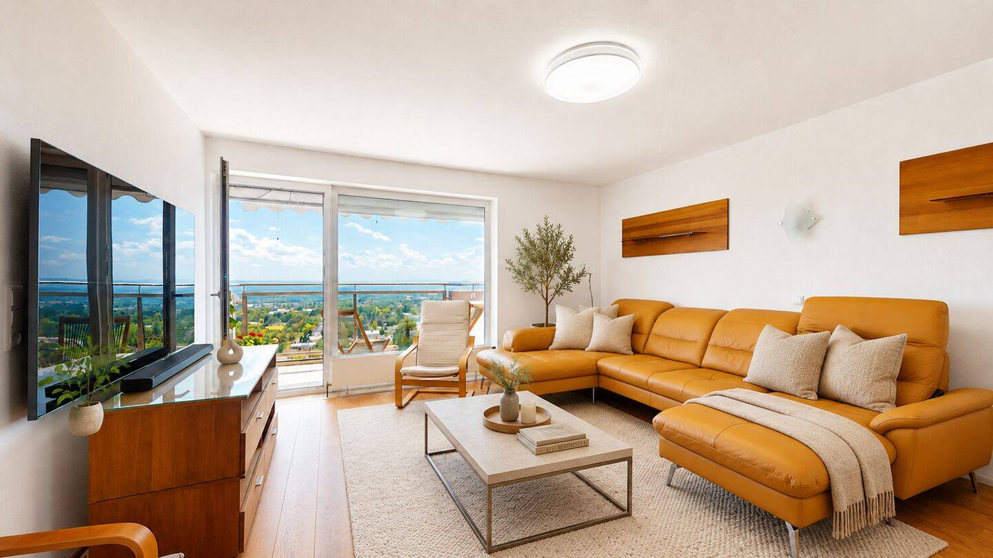 Modernisierte Zwei-Zimmer-Wohnung mit Skylineblick und PKW-Stellplatz – Wohnen in direkter Waldrandlage, 61476 Kronberg im Taunus