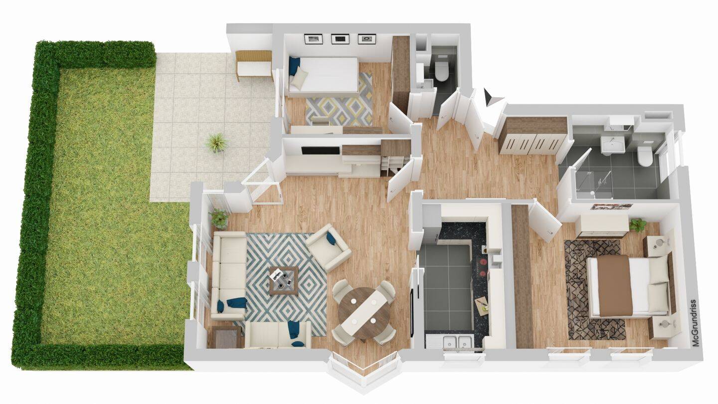 Wohnen oder investieren: Gepflegte 3,5-Zimmer-Wohnung mit Süd-Terrasse und Garten in Singen-Bohlingen, 78224 Singen (Hohentwiel)