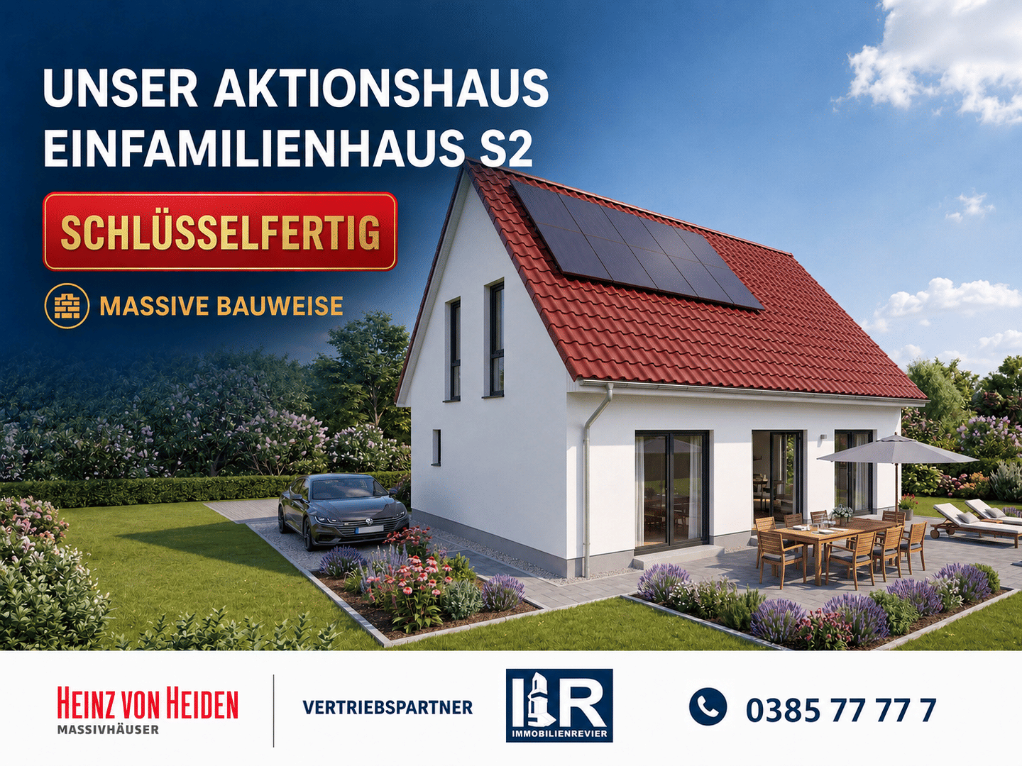 Einfamilien mit 122 qm Wlf. – schlüsselfertige und massive Bauweise, 19053 Schwerin