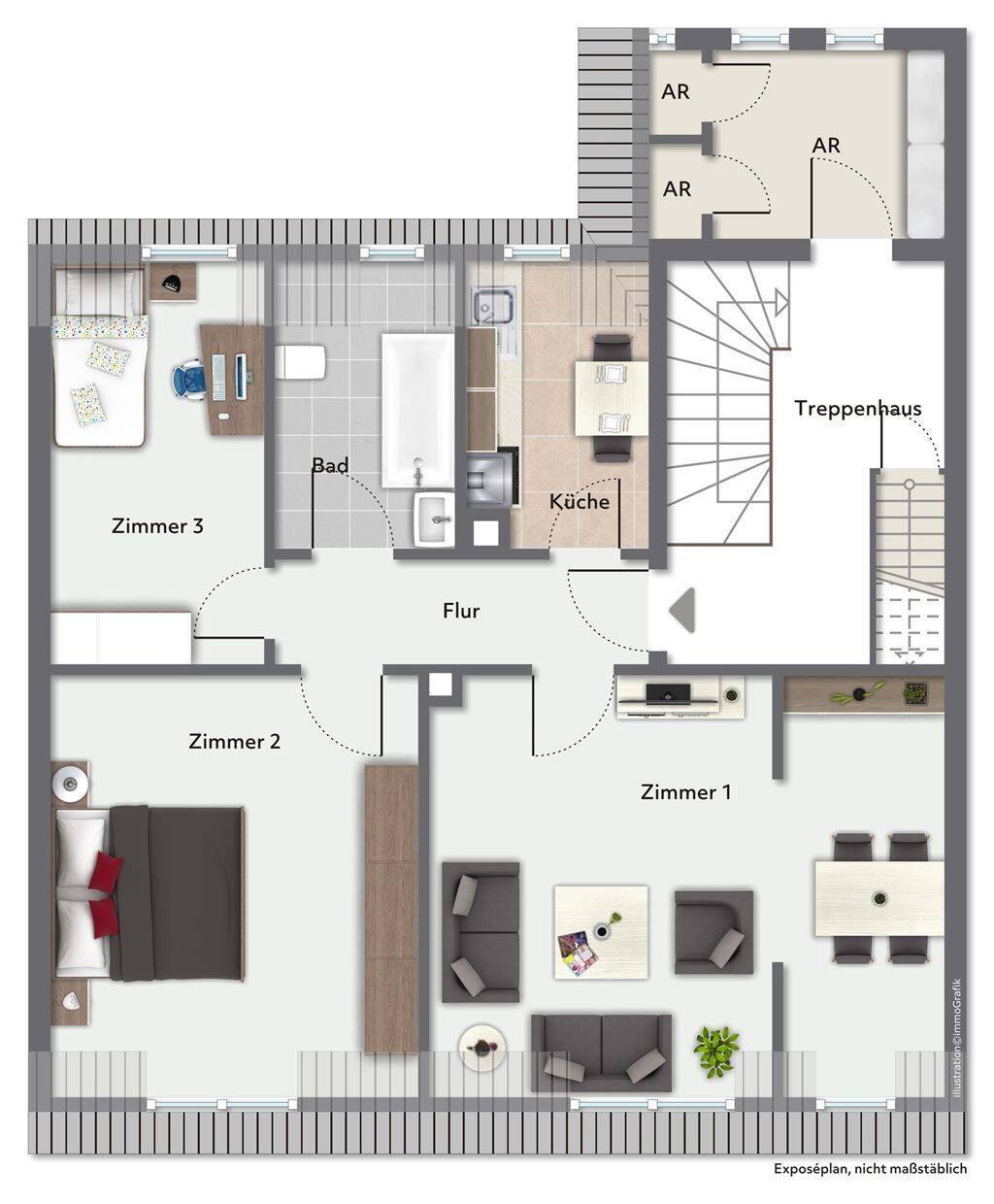 Großes Potenzial! Vermietete 3,5-Zi.-Wohnung in der Fürther Innenstadt – Provisionsfrei, 90762 Fürth (Innenstadt)