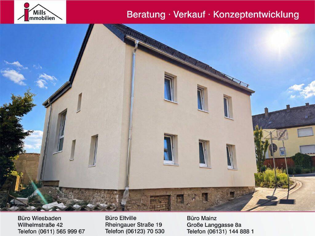 Eltville-Rauenthal: Kernsaniertes, freistehendes 1-2 Familienhaus mit Garten, 65345 Eltville am Rhein