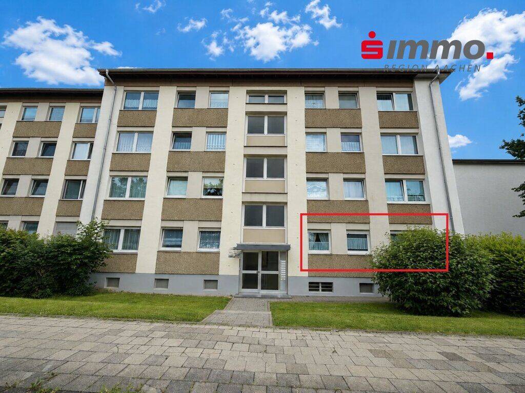 Schöne 3-Zimmer-Parterre-Wohnung mit Balkon in Aachen, 52078 Aachen