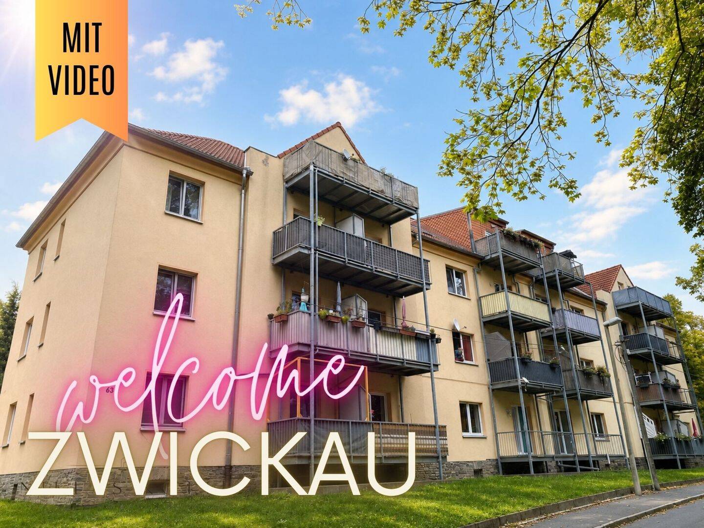 ++ einziehen und wohlfühlen: helle 3-Raum Wohnung mit Einbauküche, Balkon und Loggia ++, 8066 Zwickau