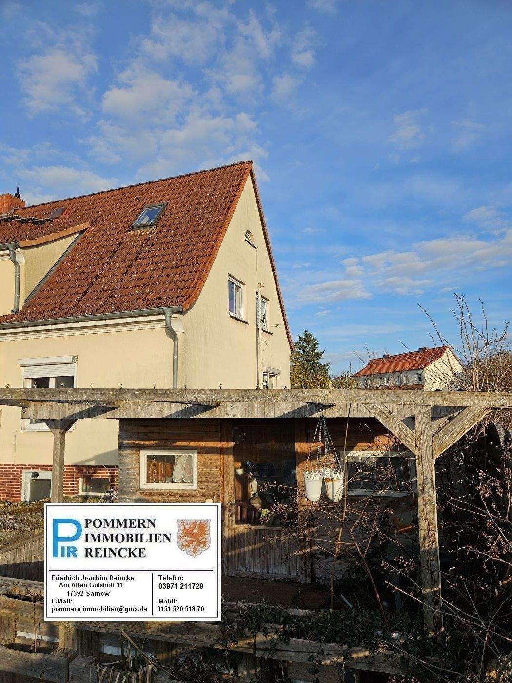 Ihr Reihenendhaus mit Garten, Garagen+Carport, 17389 Anklam