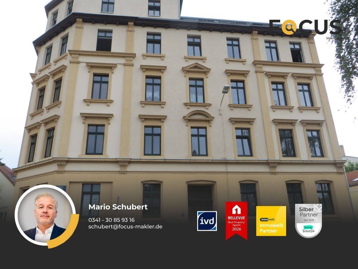 Lindenau – perfekte 2er-WG-Wohnung unweit des Lindenauer Marktes mit Tageslichtbad, 4177 Leipzig (Altlindenau Lindenau)