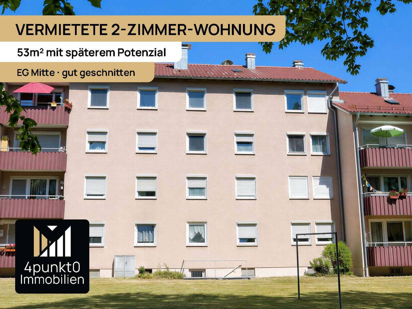 Vermietete 2-Zimmer-Wohnung mit späterem Potenzial, 86163 Augsburg (Hochzoll)