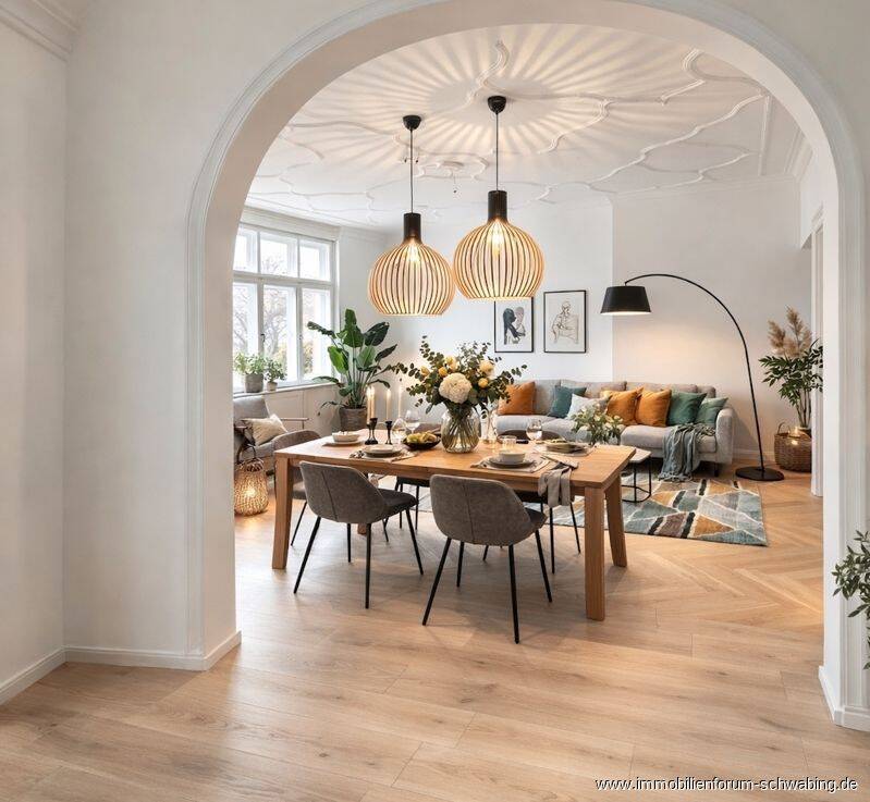 Jetzt reduziert! Lichtdurchflutete Altbauwohnung in historischem Anwesen in Bestlage Bogenhausen, 81679 München (Bogenhausen)