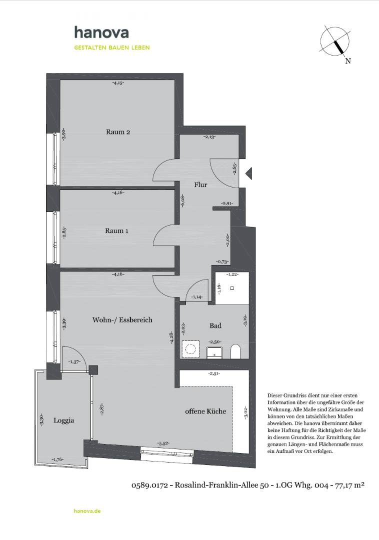 3-Zimmer-Wohnung in Kronsrode, 30539 Hannover