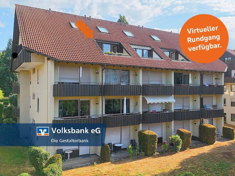 *** Möblierte 1,5-Zimmer-Dachgeschosswohnung mit Balkon und Loggia in Bad Säckingen! ***, 79713 Bad Säckingen