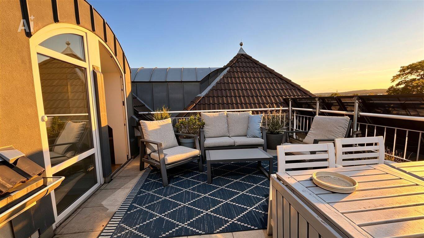 Exklusives Familien-Penthouse mit Dachterrasse in bester Lage der Koblenzer Kartause, 56075 Koblenz (Karthause Mitte Oberwerth Stolzenfels Süd)