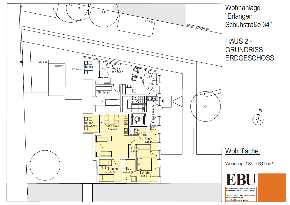 Moderne 3 Zimmer-Wohnung im Herzen von Erlangen, 91052 Erlangen (Anger Erlangen-Ost Erlangen-Süd Innenstadt)