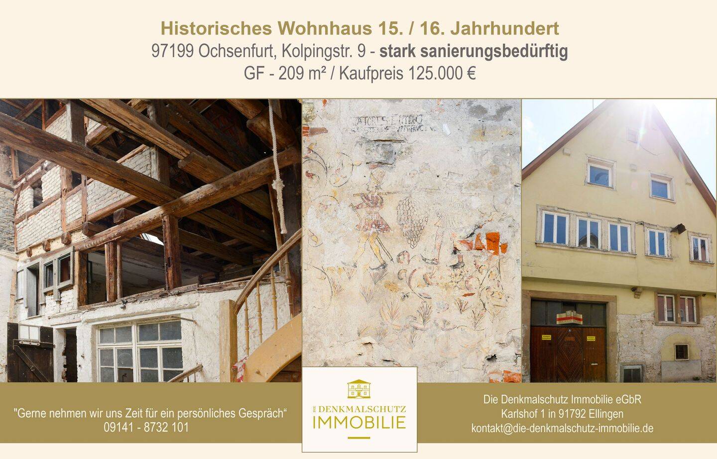 Historisches Wohnhaus 15./16. Jahrhundert, 97199 Ochsenfurt